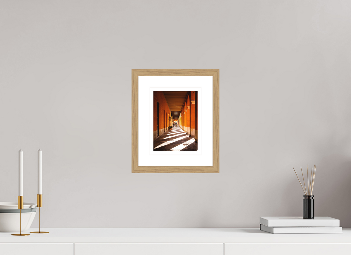 15 x 20 cm, Natural oak | Natural white mount Intervals of Light | Palma de Mallorca