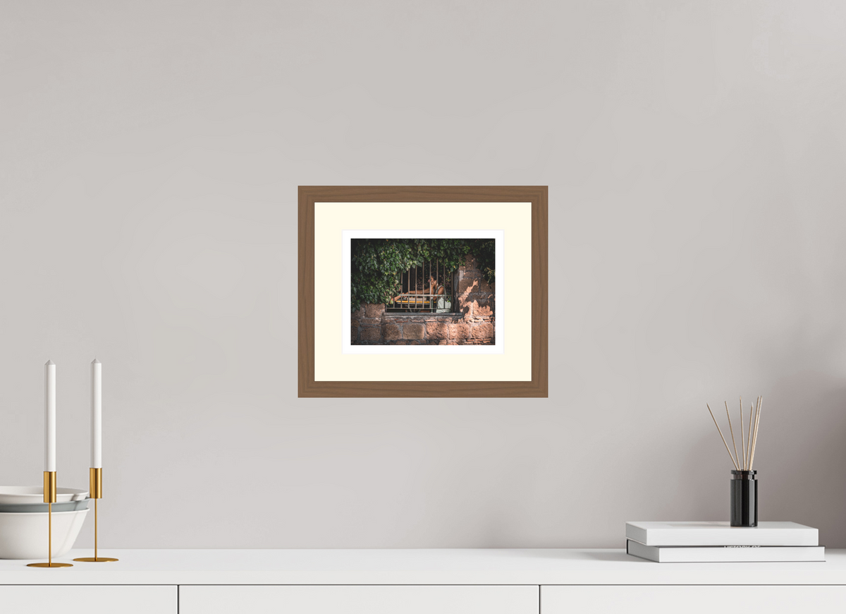 20 x 15 cm, Walnut | Ivory mount Private View | Tuscania, Italy
