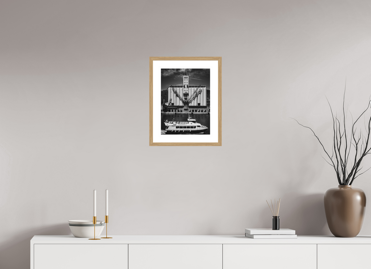 30 x 40 cm, Natural oak | Natural white mount Passing Industry | Barcelona, Catalonia