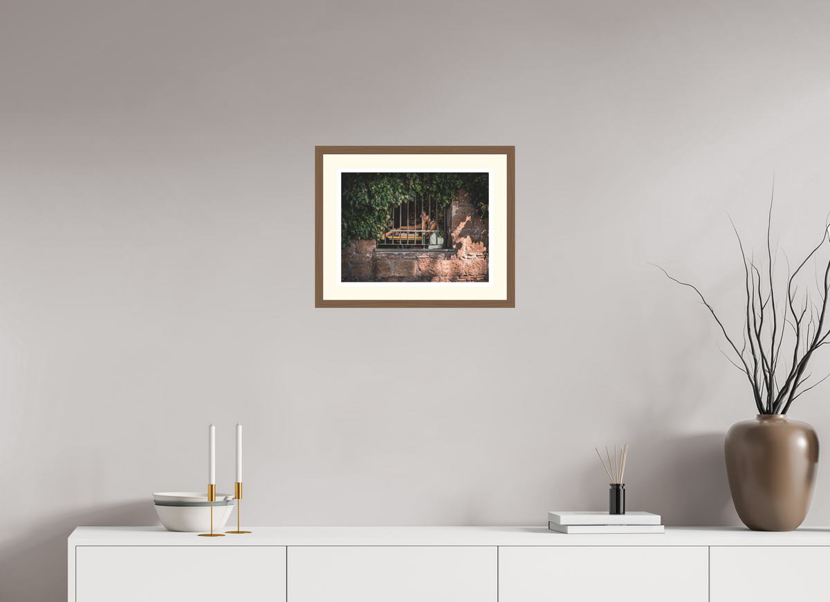 40 x 30 cm, Walnut | Ivory mount Private View | Tuscania, Italy