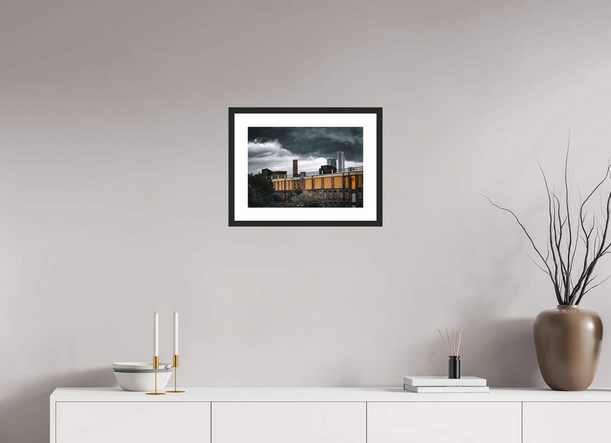 42.4 x 30 cm, Black matte | Natural white mount Ower-kessen | Leeds