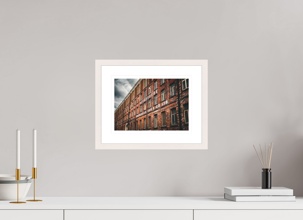 28.3 x 20 cm, Maple white | Bright white mount Scott Hall Milne | Leeds