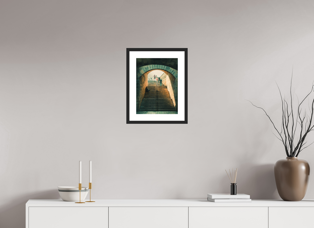 30 x 40 cm, Black matte | Natural white mount The Cost | Palma de Mallorca