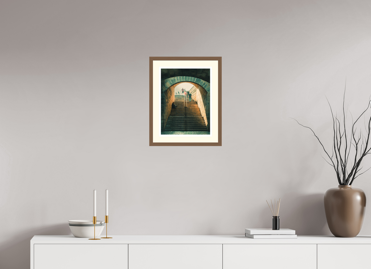 30 x 40 cm, Walnut | Ivory mount The Cost | Palma de Mallorca