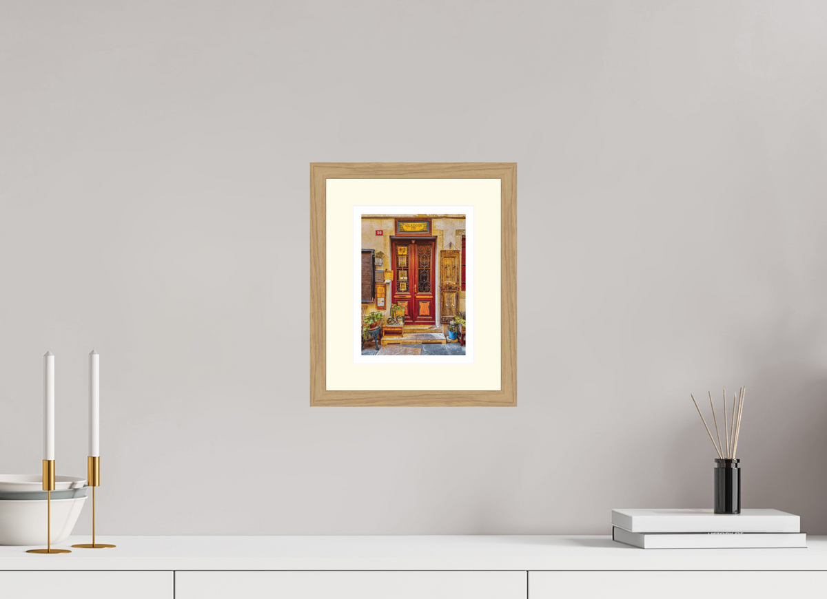 15 x 20 cm, Natural oak | Ivory mount Since 1911 | Piran, Slovenia