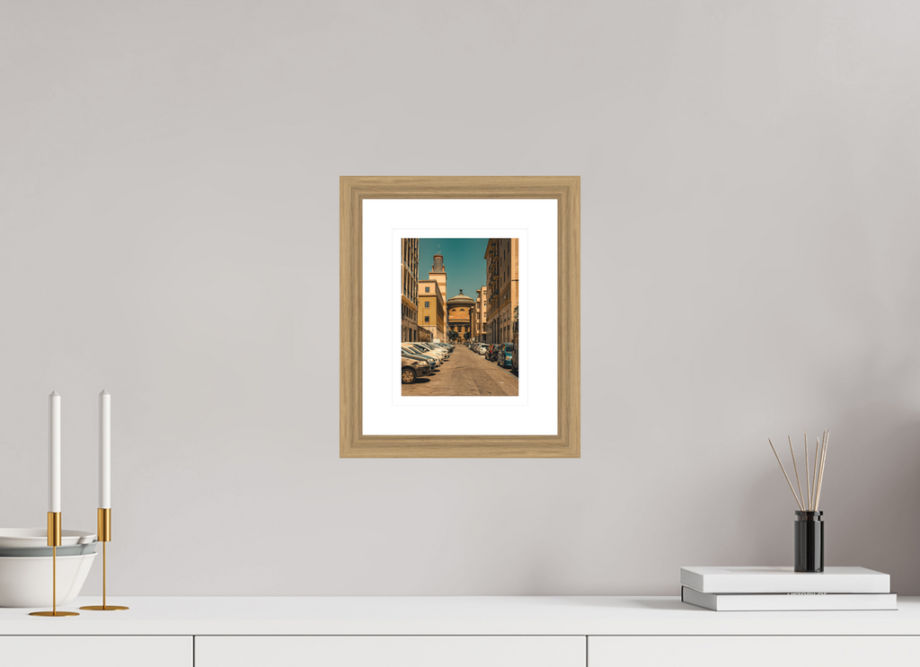 15 x 20 cm, Vienna 27 mm, Natural oak Passaggio del Teatro Massimo