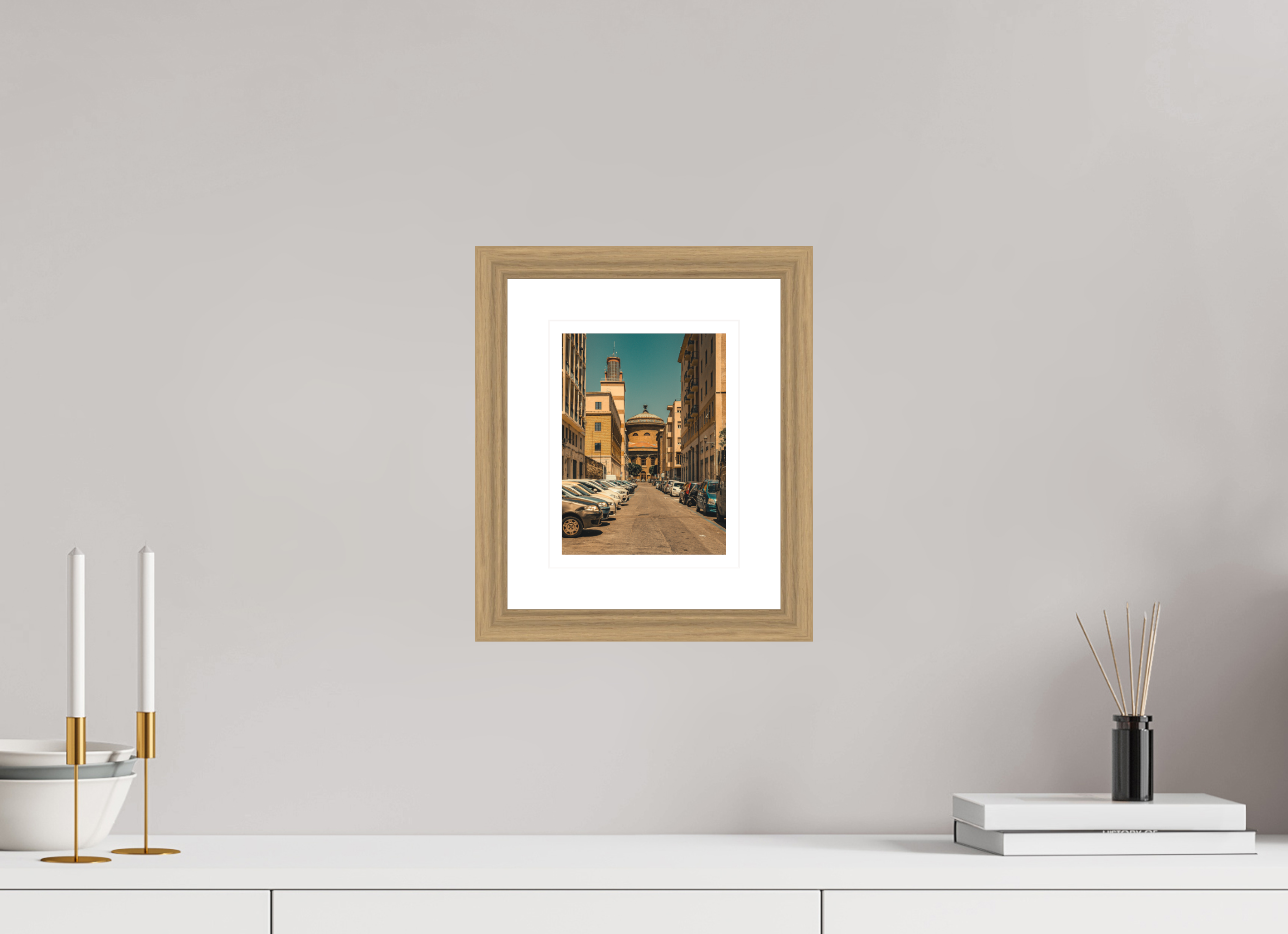 15 x 20 cm, Vienna 27 mm, Natural oak Passaggio del Teatro Massimo