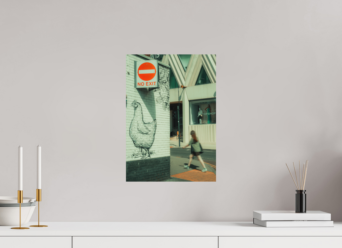 30 x 42.4 cm, Print Only No exit chicken | Leeds