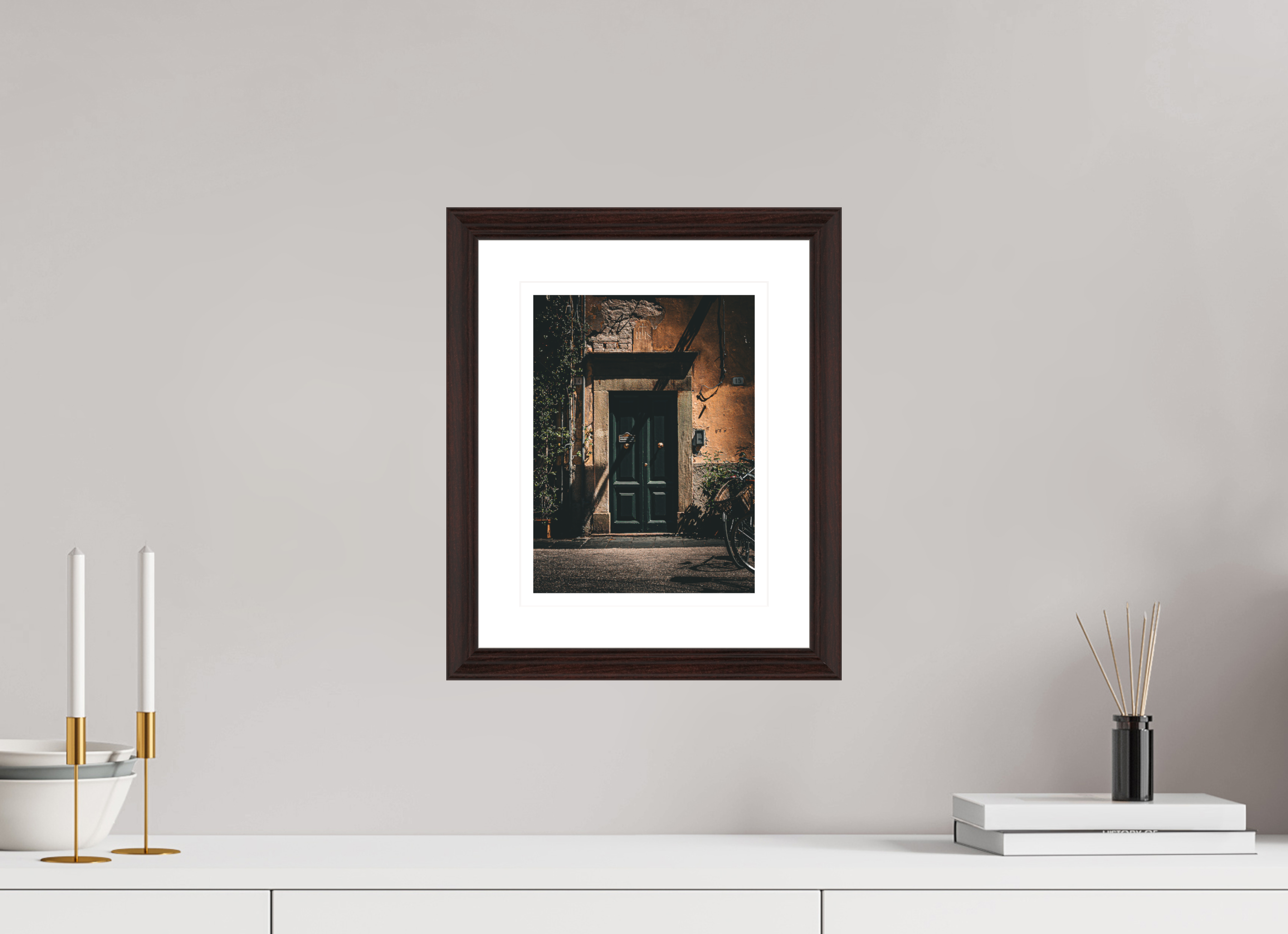 20 x 26.7 cm, Alder Brown Between 14 & 15 - Lucca, Tuscany