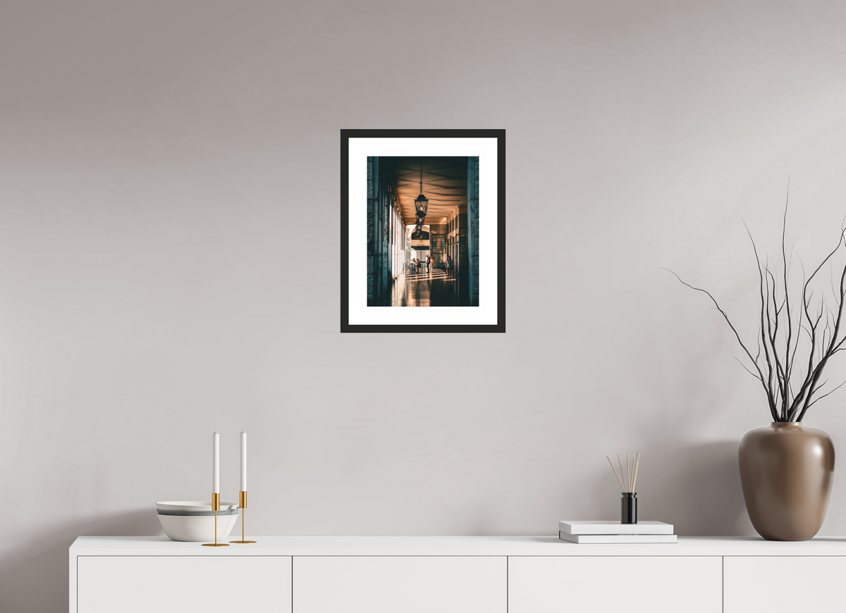 30 x 40 cm, Black matte Under Livorno | Livorno, Tuscany
