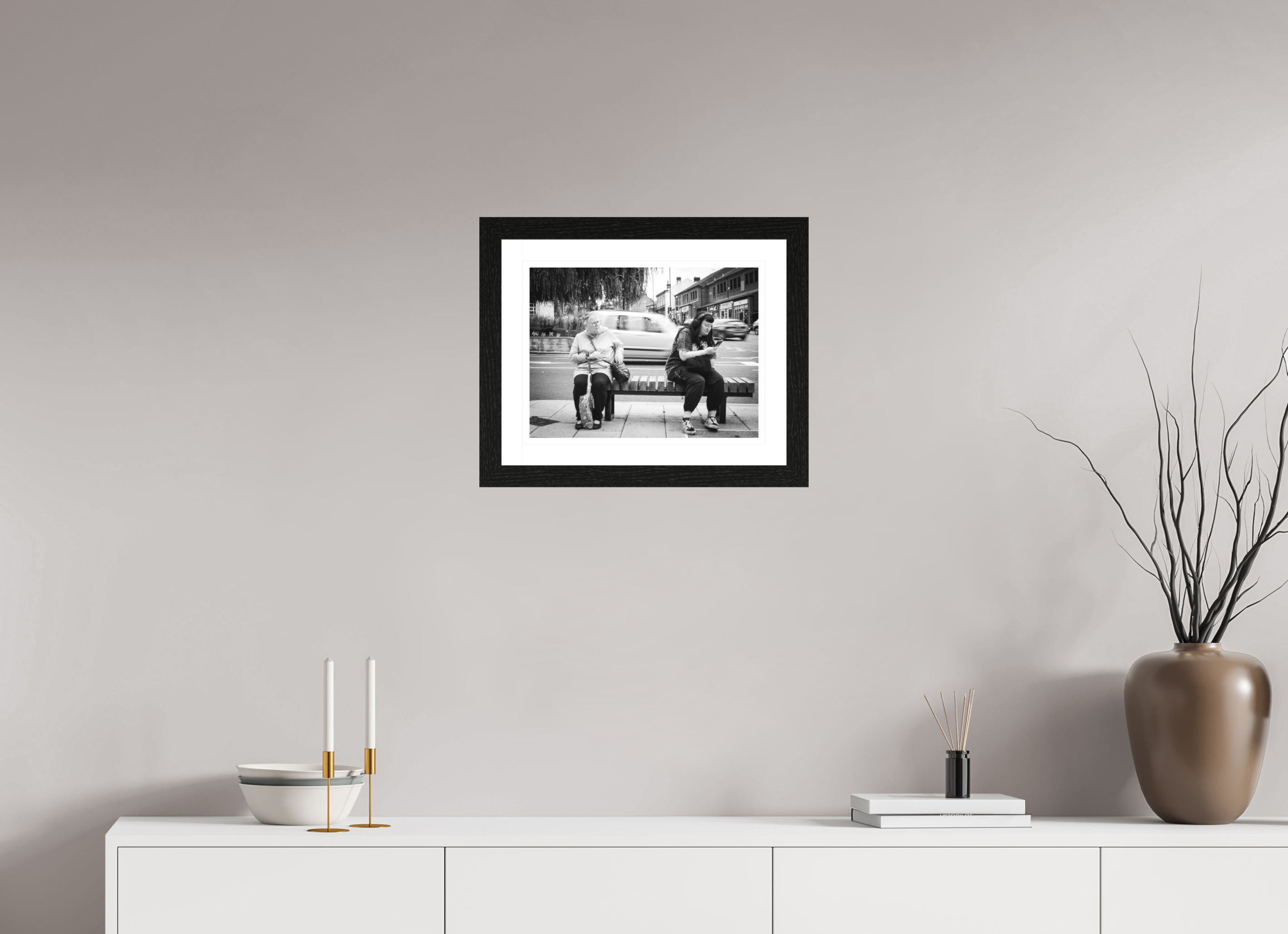 40 x 30 cm, Hamburg 40 mm, Black oak Space - Leeds, UK