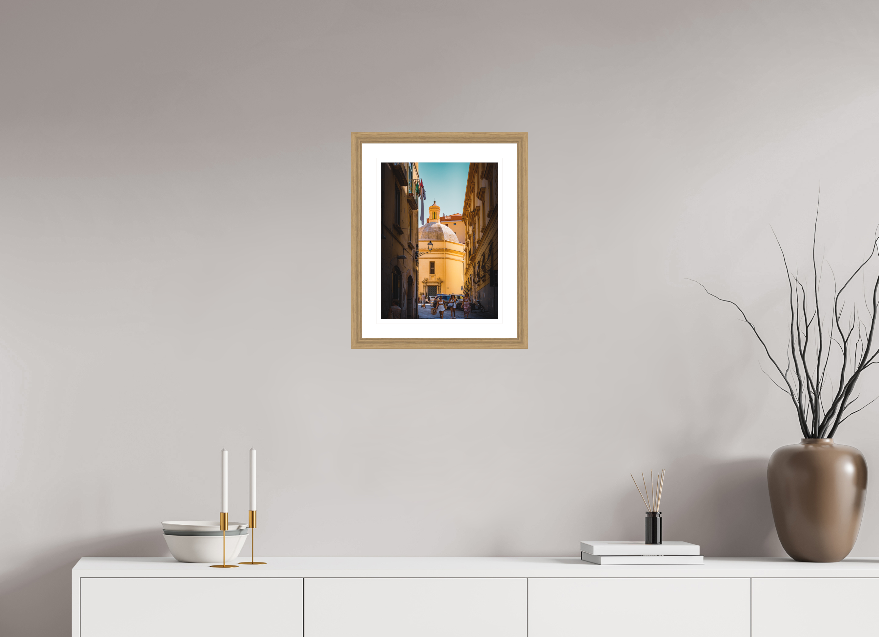 30 x 40 cm, Vienna 27 mm, Natural oak Faith is out - Salerno, Italy