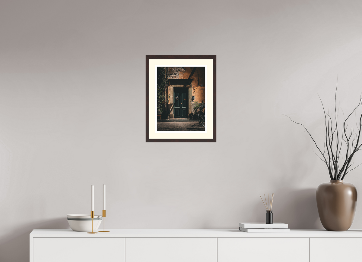 30 x 40 cm, Alder brown | Ivory mount Between 14 & 15 | Lucca, Tuscany