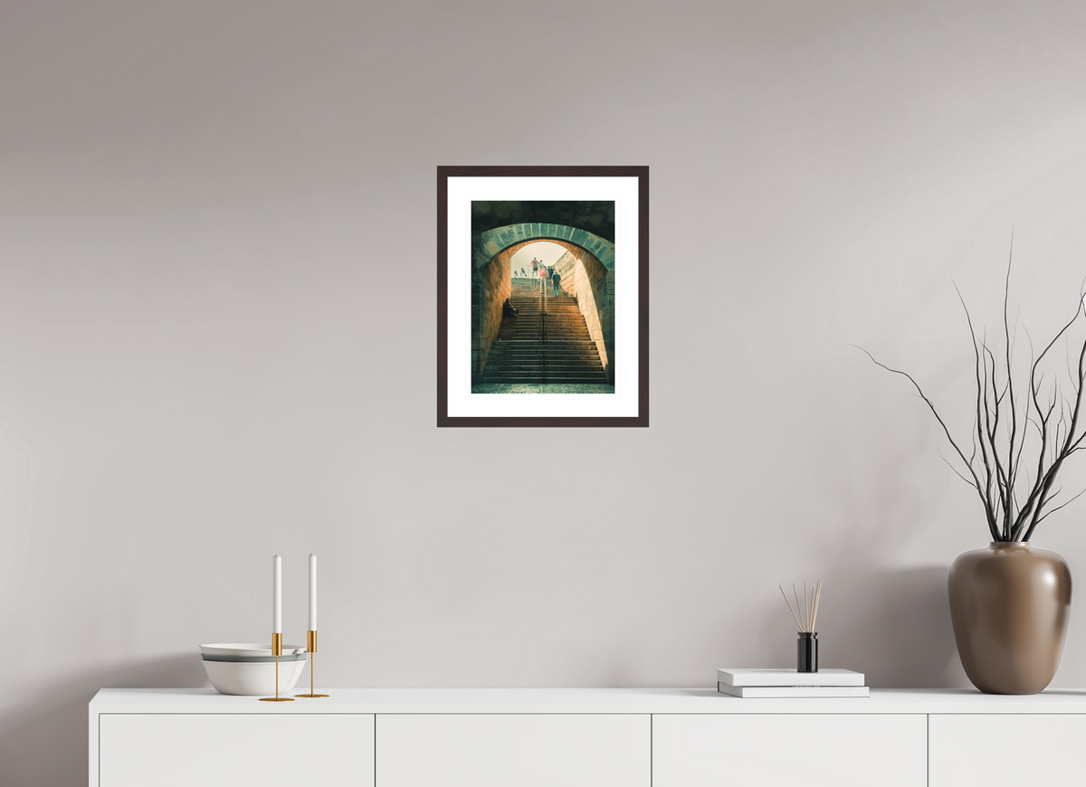 30 x 40 cm, Alder brown | Natural white mount The Cost | Palma de Mallorca