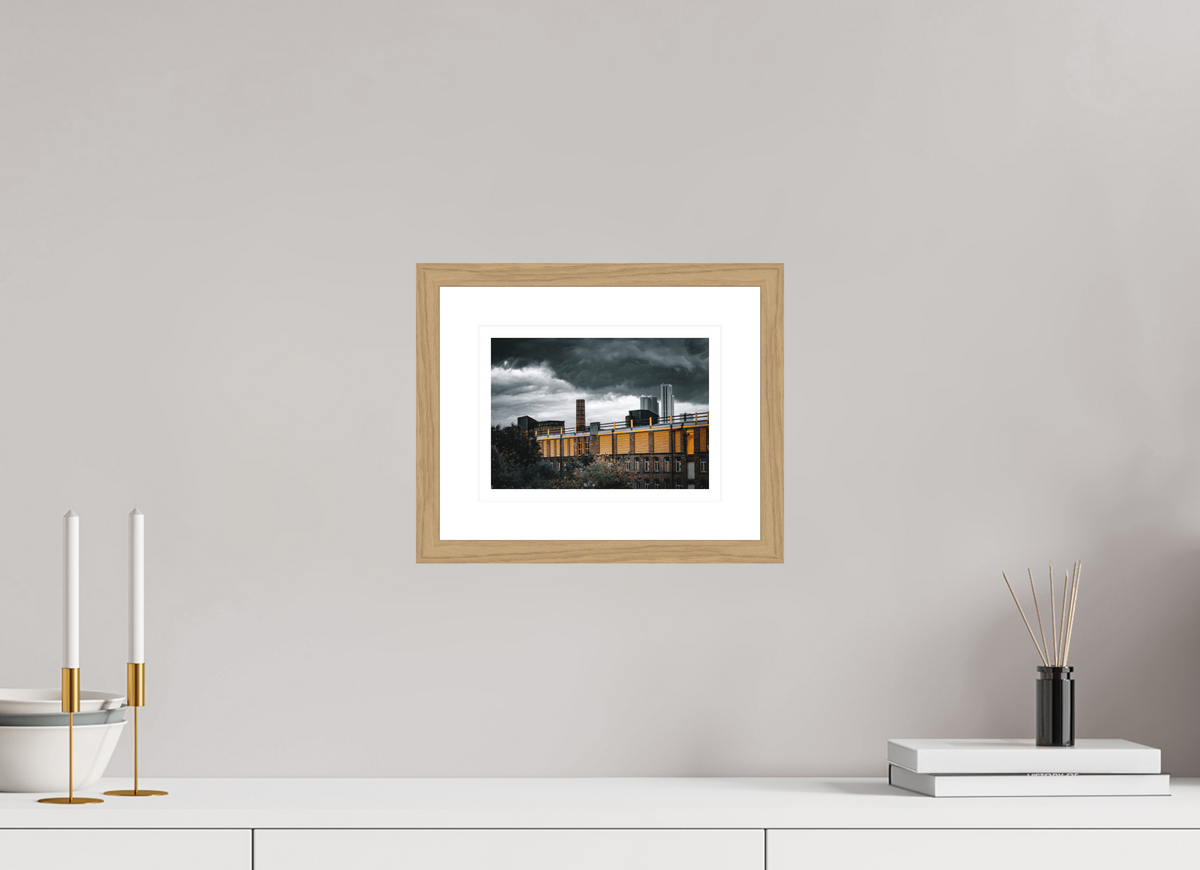 21.2 x 15 cm, Natural oak | Natural white mount Ower-kessen | Leeds