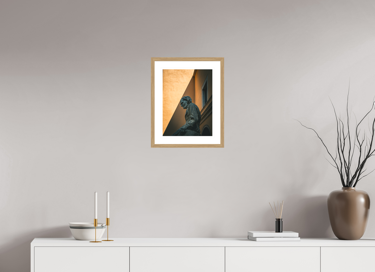 30 x 40 cm, Natural oak | Natural white mount Last Farmers Market | Palma de Mallorca