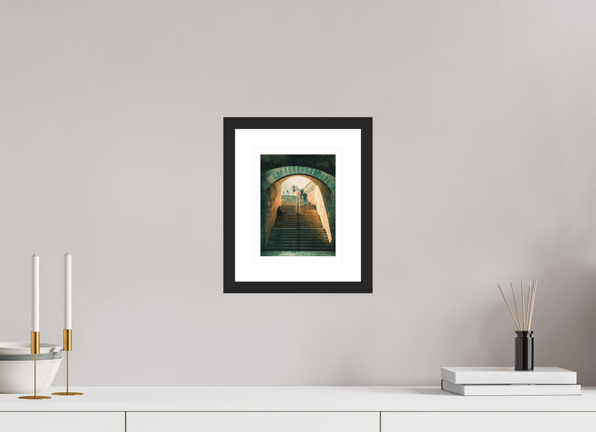15 x 20 cm, Black matte | Natural white mount The Cost | Palma de Mallorca