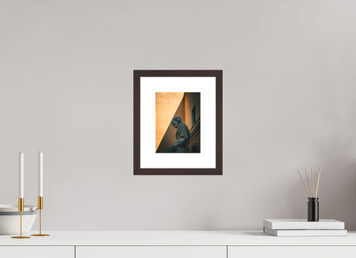 15 x 20 cm, Alder brown | Natural white mount Last Farmers Market | Palma de Mallorca
