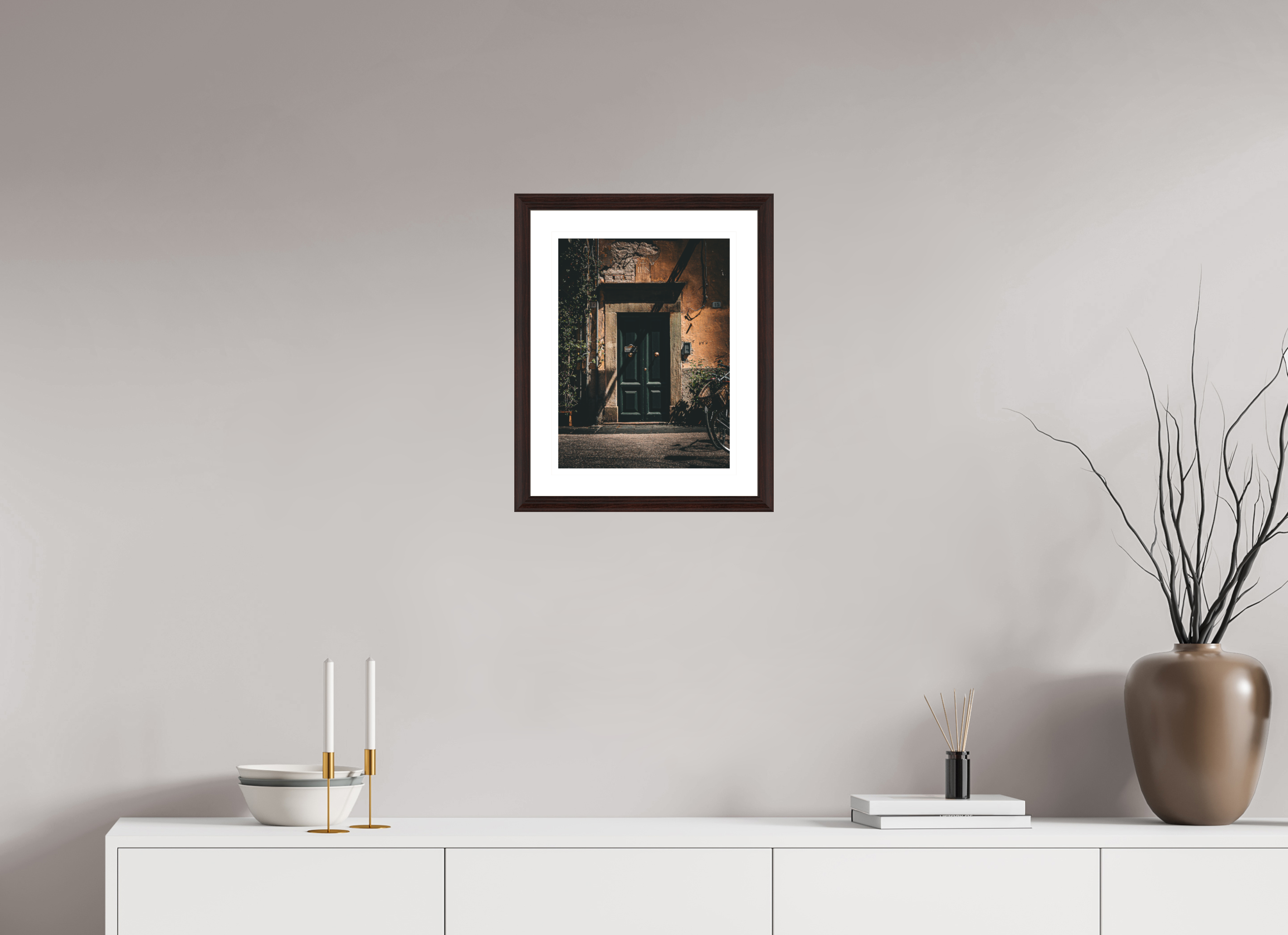 30 x 40 cm, Alder Brown Between 14 & 15 - Lucca, Tuscany
