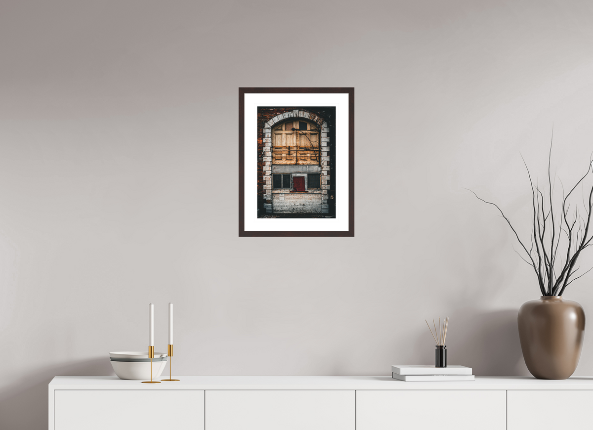 30 x 42.4 cm, Alder brown | Natural white mount Be ryte | Leeds