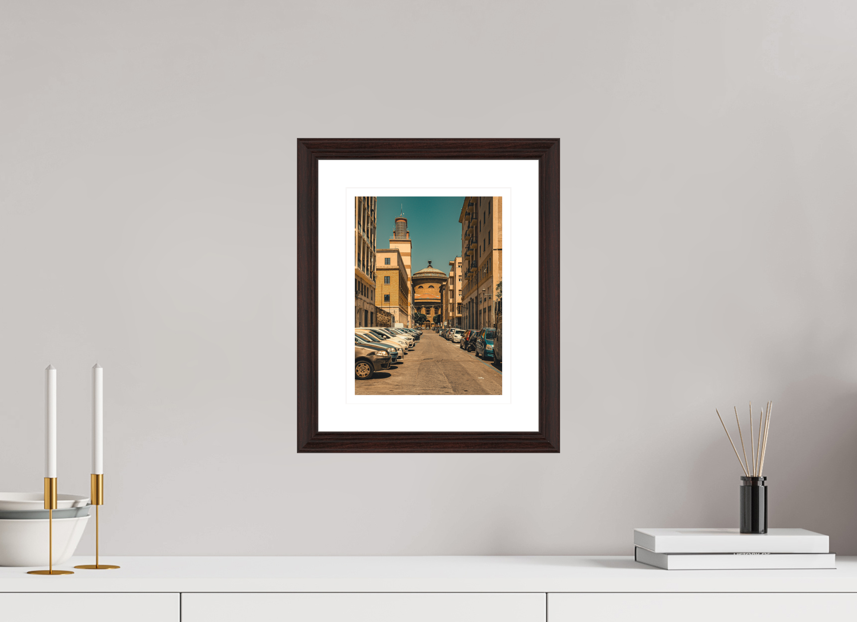 20 x 26.7 cm, Vienna Alder Brown Passaggio del Teatro Massimo