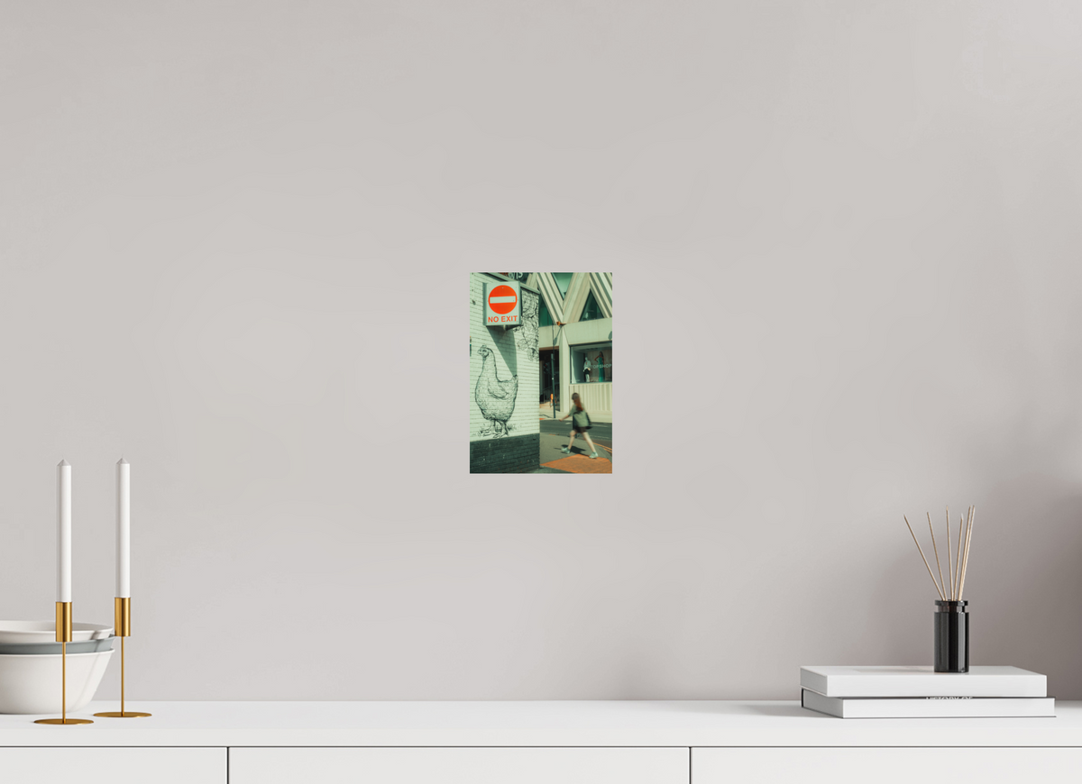 15 x 21.2 cm, Print Only No exit chicken | Leeds