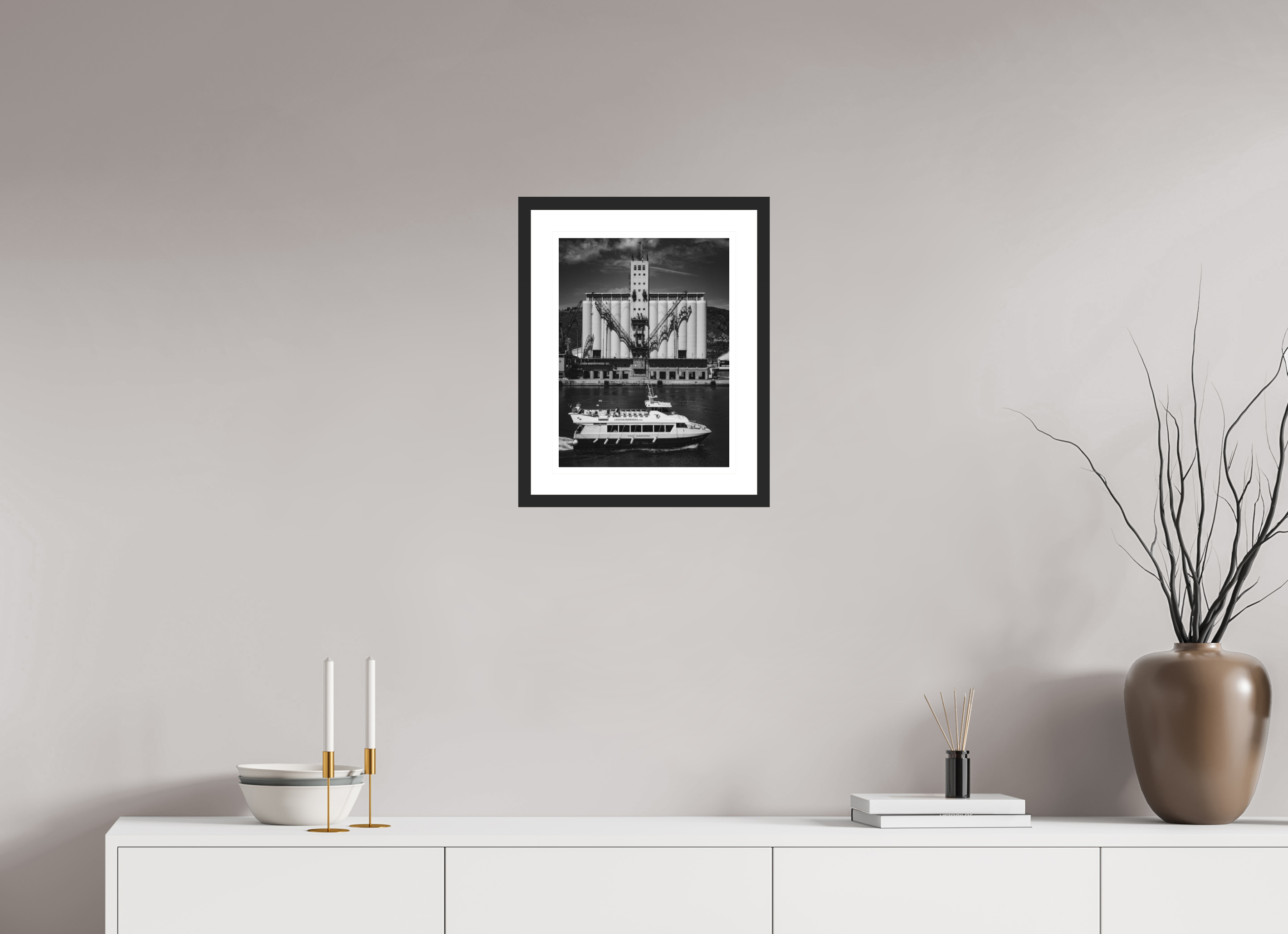 30 x 40 cm, Hamburg 20 mm, Black matte Passing Industry - Barcelona