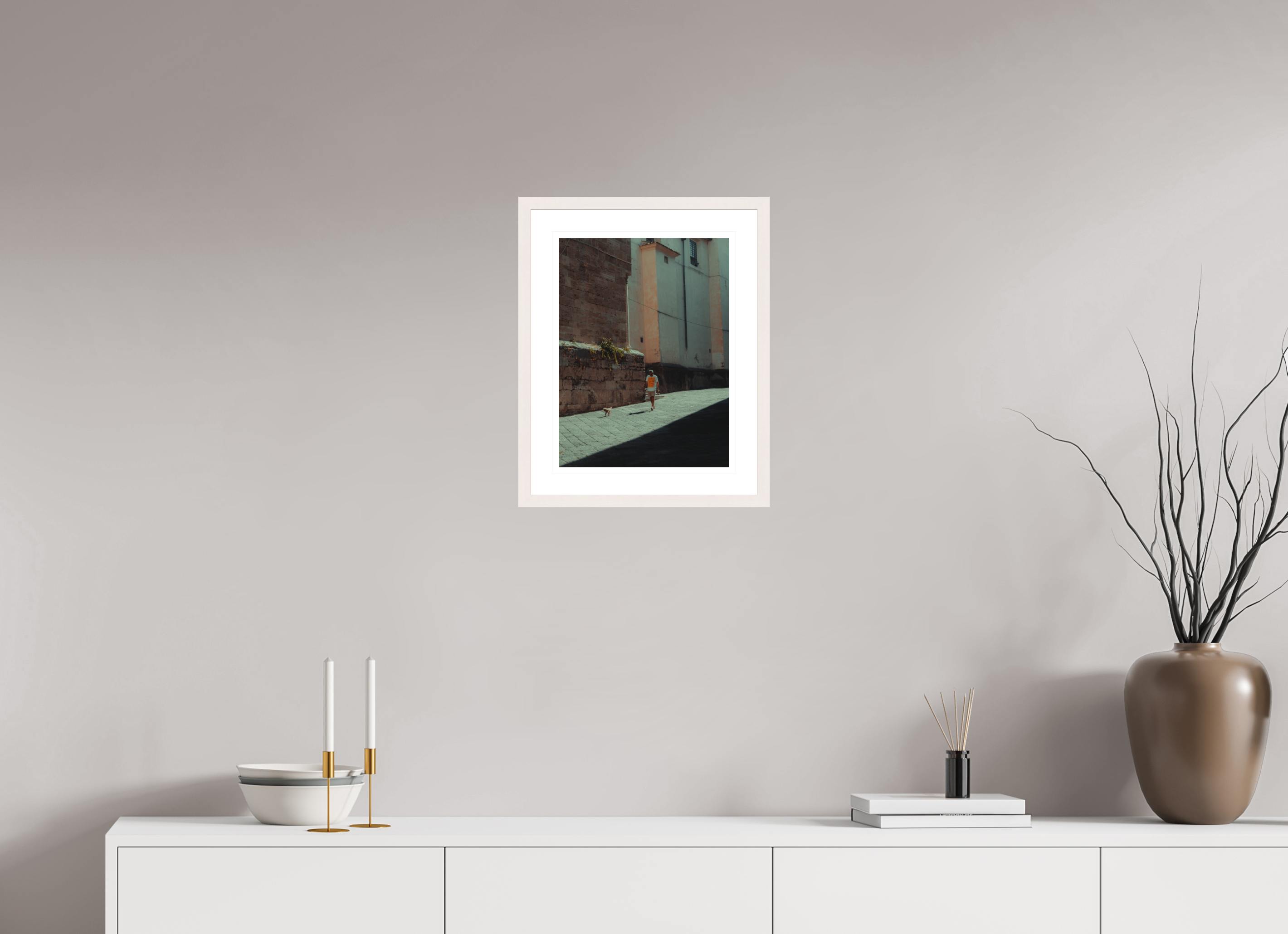 30 x 40 cm, Hamburg 20 mm, Maple white Passing Through - Salerno, Italy