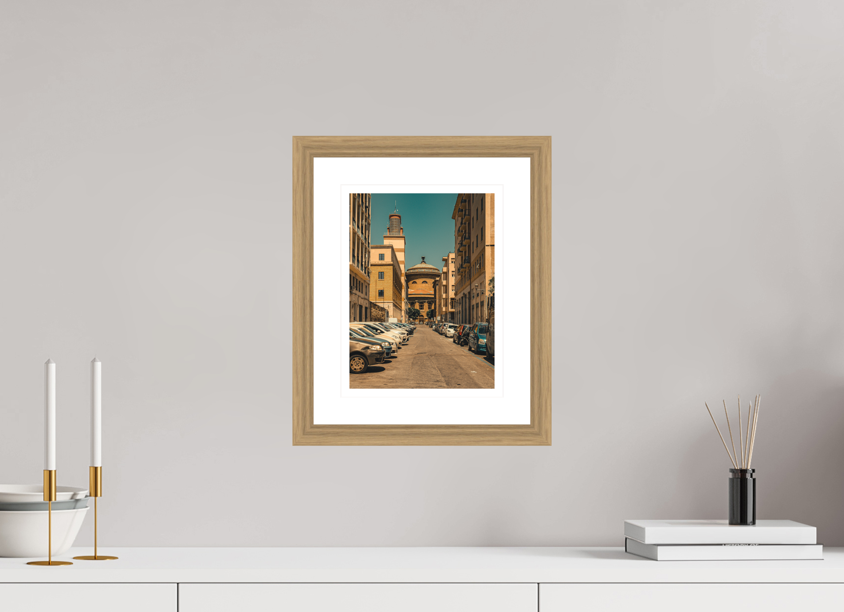20 x 26.7 cm, Vienna 27 mm, Natural oak Passaggio del Teatro Massimo