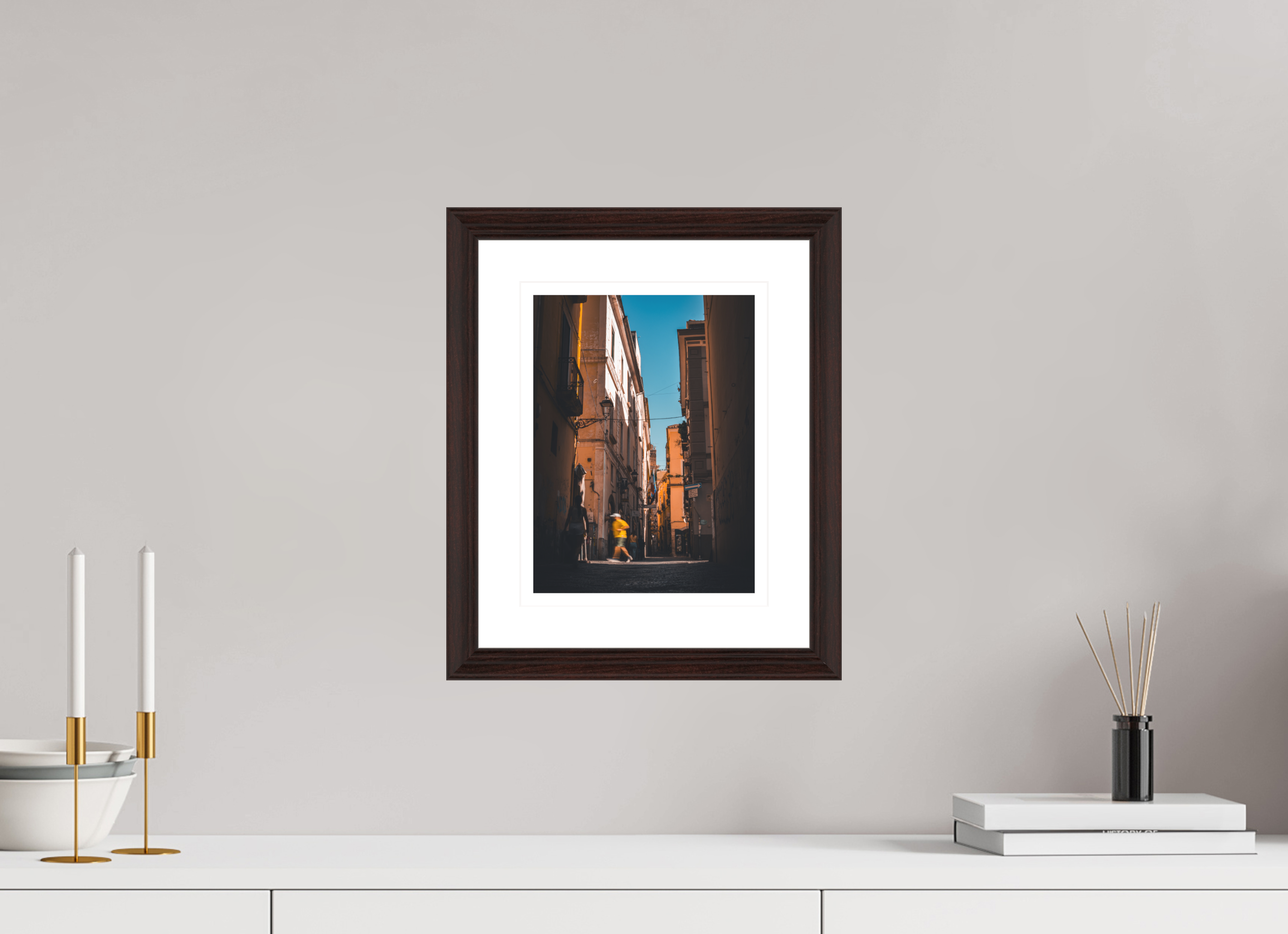 20 x 26.7 cm, Vienna Alder Brown In Passing - Palermo, Sicily