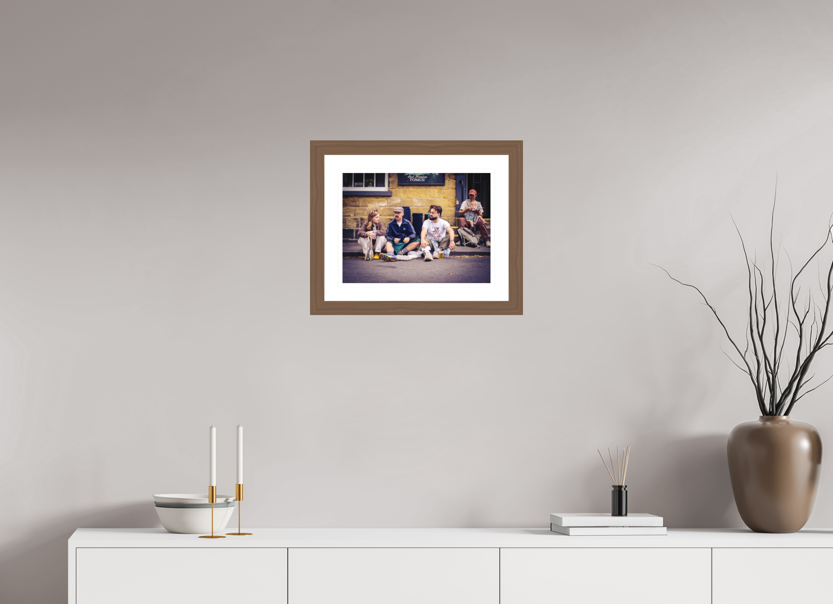 40 x 30 cm, Hamburg 40 mm, Walnut Fine Tonic - Leeds, UK.